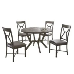 Alamo Round Dining Table Gray - Steve Silver Co. -Furniture Store GUEST 88da1fbe 4630 4fed 9d39 c5154ae9e831