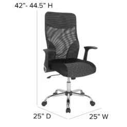 Flash Furniture Milford High Back Ergonomic Office Chair With Contemporary Mesh Design In Black And White 13 Flash Furniture Milford High Back Ergonomic Office Chair With Contemporary Mesh Design In Black And White -Furniture Store GUEST 8ad65f9c 6ff5 49c8 a985 cc256b1f7eaa