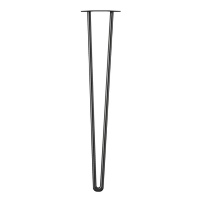 Room & Joy 26" 4pk Steel Hairpin Furniture Legs Black 4 Room & Joy 26" 4pk Steel Hairpin Furniture Legs Black - Image 2