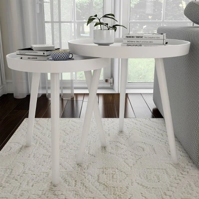 Nesting End Tables With Tray Top - Lavish Home 8 Nesting End Tables With Tray Top - Lavish Home - Image 6
