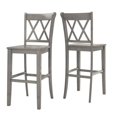 Set Of 2 29" South Hill Double X Back Barstools - Inspire Q 14 Set Of 2 29" South Hill Double X Back Barstools - Inspire Q - Image 12