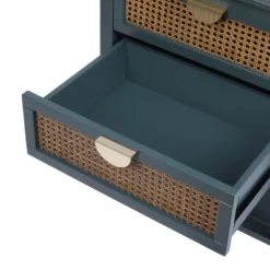 Archie 28.35"H X 15.75"D X 22.05"W Ash Wood Veneer 2 Drawer With Naturel Rattan And Pine Legs Nightstand With Storage - The Pop Maison -Furniture Store GUEST 8e6ec58d 5f65 44df 9124 d24a0cd70718