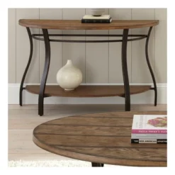 Denise Sofa Table Oak - Steve Silver