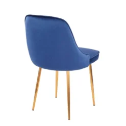 Set Of 2 Marcel Contemporary Dining Chair Gold/Blue Velvet - LumiSource -Furniture Store GUEST 91b0041c d68a 4463 b5f7 fd907941925f