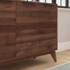 60" Haisley Mid-Century Modern Storage Buffet TV Stand For TVs Up To 64" With Adjustable Shelves Dark Walnut - Taylor & Logan -Furniture Store GUEST 930d2fe7 cf0c 4529 a242 d9cc302aaa4f