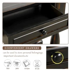 64"L Extra-thick Console Table With Drawers And Shelf-ModernLuxe 13 64"L Extra-thick Console Table With Drawers And Shelf-ModernLuxe -Furniture Store GUEST 936fdbc0 b333 423d 9aed 10271ebe21bf