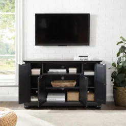 Alexandria TV Stand For TVs Up To 48" Black - Crosley -Furniture Store GUEST 9595b93a 2bb8 42d9 af2a 3be63752b1b0