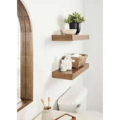 2pc 24" Havlock Wood Shelf Set - Kate & Laurel All Things Decor -Furniture Store GUEST 95fc96e1 944e 4675 bead 924424a7ec8a