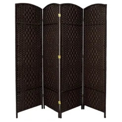 6 Ft. Tall Diamond Weave Fiber Room Divider 4 Panels - Oriental Furniture 11 6 Ft. Tall Diamond Weave Fiber Room Divider 4 Panels - Oriental Furniture -Furniture Store GUEST 961b33d5 f904 42fb 97ad e8772b0224ae