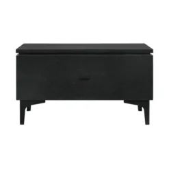 Legend 1 Drawer Nightstand Black - Armen Living