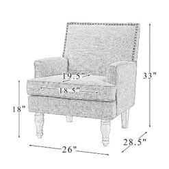 Asiab Wooden Upholstered Armchair | Karat Home -Furniture Store GUEST 96aa9039 5a75 4881 8d18 0a57a9eac365