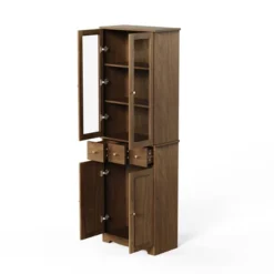 3-Tier Modern Home Office Large Storage Bookshelf, Natural - ModernLuxe -Furniture Store GUEST 97ed90a4 9f71 47bd 9111 5fd26d9de8a9