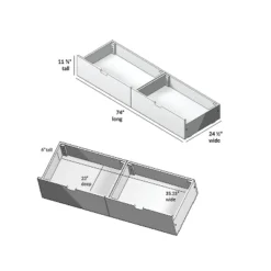Max & Lily Under Bed Storage Drawers -Furniture Store GUEST 993dd342 38fe 43f9 af23 009742c11ac8