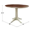 36" Magnolia Round Top Dining Table With 12" Leaf - International Concepts 2 36" Magnolia Round Top Dining Table With 12" Leaf - International Concepts -Furniture Store GUEST 9c41740c 58d4 4a1c 9e56 7419e0b06cba