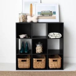 35.43" Langdrew 9 Cube Organizer Black - Signature Design By Ashley 11 35.43" Langdrew 9 Cube Organizer Black - Signature Design By Ashley -Furniture Store GUEST 9dbbc987 3af2 4567 bbda 25dfda2739f6