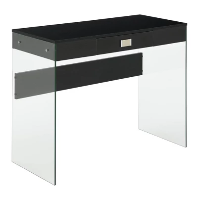 36" SoHo 1 Drawer Glass Desk - Breighton Home 10 36" SoHo 1 Drawer Glass Desk - Breighton Home - Image 8