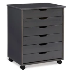 Cary 6 Drawer Wide Roll Cart - Linon -Furniture Store GUEST a0029f75 9d5f 4220 83aa 72d45aca6e64