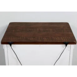 3pc Willow Rustic Bedroom Set With 2 Nightstands Distressed White/Walnut - HOMES: Inside + Out -Furniture Store GUEST a129e391 190c 4f76 9ada 05eb3315731b