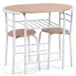 Costway 3 Piece Dining Set Table 2 Chairs Home Kitchen Breakfast Furniture -Furniture Store GUEST a15a5f66 035e 449b 90b4 fa3b004246a0
