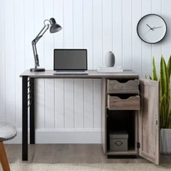 Polay Modern Computer Desk With Chalkboard Door - Saracina Home -Furniture Store GUEST a3685965 a9b8 4c4c 91a4 d8a3c24cc1e7