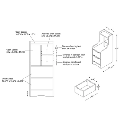 Clumsen Multi Storage Night Stand - MiBasics 9 Clumsen Multi Storage Night Stand - MiBasics - Image 7