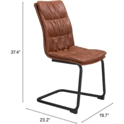 Set Of 2 Ruth Dining Chairs Vintage Brown - ZM Home 21 Set Of 2 Ruth Dining Chairs Vintage Brown - ZM Home -Furniture Store GUEST a5db38b9 be22 476a b643 3a291599f4ac