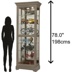 Howard Miller 680637 Howard Miller Martindale Vi Curio Cabinet 680637 Aged Grey -Furniture Store GUEST a709ae7b f440 45cc b6f4 b2e808a1874d