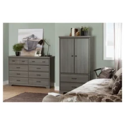 Versa 2 Door Armoire With Drawers - South Shore -Furniture Store GUEST a80b9409 7725 4754 86a4 91bdfd24122e