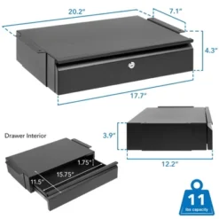 Mount-It! Under Desk Pull-Out Drawer With Lock And 2 Keys Included | Mounts To Desktops Tables And Workbenches Over 0.71 Inches Thick | Matte Black 17 Mount-It! Under Desk Pull-Out Drawer With Lock And 2 Keys Included | Mounts To Desktops Tables And Workbenches Over 0.71 Inches Thick | Matte Black -Furniture Store GUEST a95ae467 217d 4a41 8b25 9d81d627ba1c