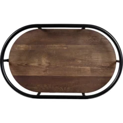 Honey-Can-Do 3 Tier Oval Bar Cart Walnut -Furniture Store GUEST aa94be73 1f96 49b5 99a1 26c148db1b55