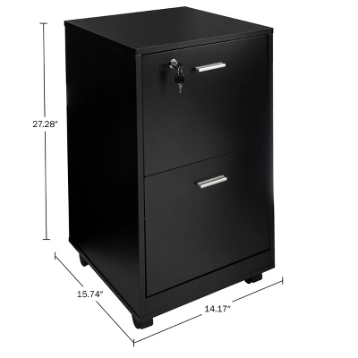 2-Drawer File Cabinet With Lock 4 2-Drawer File Cabinet With Lock - Image 2