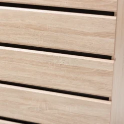 Mirren Light Oak 5 Drawer Chest Brown/Dark Gray - Baxton Studio -Furniture Store GUEST ac3da9d7 2ce9 4864 a070 609c5467ce6d