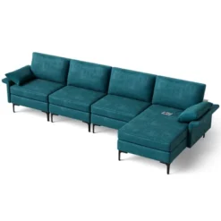 Costway Modern Modular L-shaped Sectional Sofa W/ Reversible Chaise & 4 USB Ports 21 Costway Modern Modular L-shaped Sectional Sofa W/ Reversible Chaise & 4 USB Ports -Furniture Store GUEST ad5a6f47 10ed 4914 b05c 4f2163fb41fd