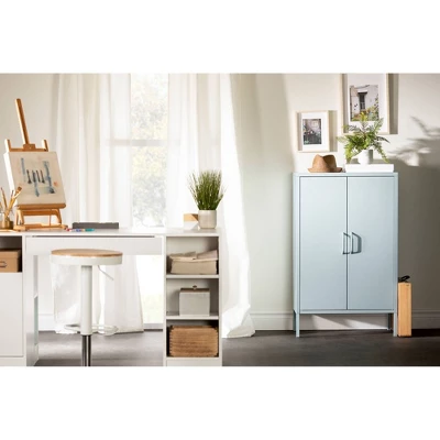 Crea Metal 2 Door Accent Cabinet - South Shore 4 Crea Metal 2 Door Accent Cabinet - South Shore - Image 2