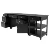3pc Delta Home Office Set Black - Winsome -Furniture Store GUEST ae33eb00 6229 455f 8dfa 5f4289992251