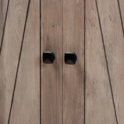 75.4" Derek Wood 2 Door Bookcase Oak - Baxton Studio -Furniture Store GUEST ae882759 5cf7 4a6b b031 90007b539aa2