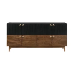 Amigo Veneer Wood Buffet Black/Walnut - Armen Living