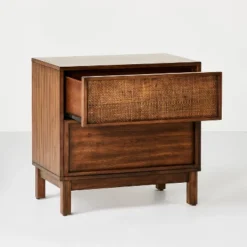 Wood & Cane Transitional Nightstand - Hearth & Hand™ With Magnolia 14 Wood & Cane Transitional Nightstand - Hearth & Hand™ With Magnolia -Furniture Store GUEST af59a1ab 4868 4ff5 ab07 150c54a02150
