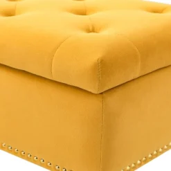 Hippolytus Storage Bench With Nailhead Trim And Button-tufted For Bedroom | ARTFUL LIVING DESIGN -Furniture Store GUEST af69428a 9834 48ab 8131 ef00e23312b1