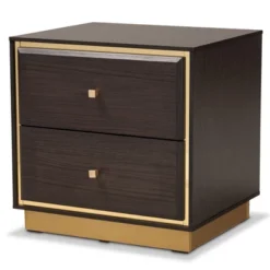 Cormac Wood And Metal 2 Drawer Nightstand - Baxton Studio 19 Cormac Wood And Metal 2 Drawer Nightstand - Baxton Studio -Furniture Store GUEST b2c608a8 d9fc 40b8 b4c6 0872e510b206