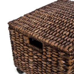 BirdRock Home Rolling Legal Letter File Organizer With Lid For Office - Brown Wash -Furniture Store GUEST b615f179 2c2b 4dd1 978f 9e0a96c57188