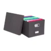 Internet's Best Collapsible File Box Storage Organizer With Lid - 1 Pack - Charcoal -Furniture Store GUEST b768a393 5fe5 4a2a 9ceb a392d30f386f
