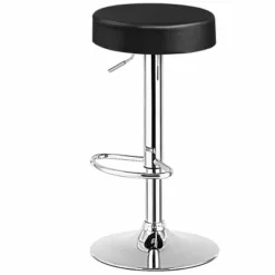 Tangkula Round Bar Stool 1 PC Adjustable Swivel Pub Chair U Leather With Footrest -Furniture Store GUEST b8f5a2b2 a46b 48af b0ba 2b356ae01c93