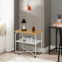 Tangkula 2-Tier Folding Rolling Cart Kitchen Utility Cart Tool-Free Installing 15 Tangkula 2-Tier Folding Rolling Cart Kitchen Utility Cart Tool-Free Installing -Furniture Store GUEST b90e0619 afb8 49fd 9f3d 532114a10096