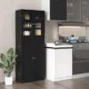 Costway Tall Storage Cabinet Kitchen Pantry Cupboard With Tempered Glass Doors & Shelves Black/White 2 Costway Tall Storage Cabinet Kitchen Pantry Cupboard With Tempered Glass Doors & Shelves Black/White -Furniture Store GUEST b967f068 31ce 485f 859b 66a06c0032eb