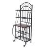 Valencia Baker Rack Storage Unit Metal/Black - Boraam Industries -Furniture Store GUEST ba9f7b08 b877 4ced 8d28 5d3262b15fd1