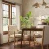 Esters Wood Arm Dining Chair Cream/Natural Wood - Threshold™ -Furniture Store GUEST bacce93e e510 4a56 866b d1c5eb7b7509