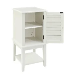 Damien Shutter Door Table White - Powell Company