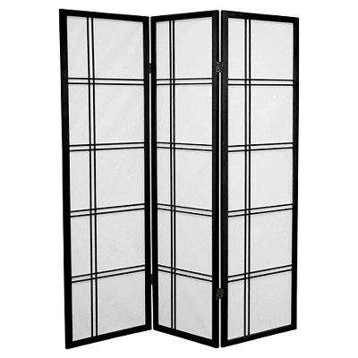 5 Ft. Tall Double Cross Shoji Screen (3 Panels) - Oriental Furniture 3 5 Ft. Tall Double Cross Shoji Screen (3 Panels) - Oriental Furniture