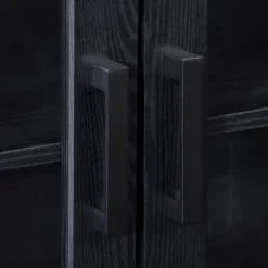 Fremont TV Stand For TVs Up To 95" With Glass Cabinets Black - CorLiving -Furniture Store GUEST bd7a21c9 bdc5 4322 9ae1 a994a6b7b3b8